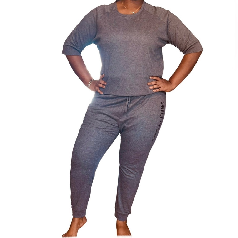PRETTY SECRETS “SWEET DREAMS” LOUNGE SET - GRAY SIZE 20/22  (NEW WITH TAGS) A24